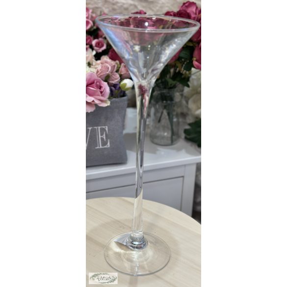 Martinis váza 50*15 cm bérelhető 2500 Ft/db