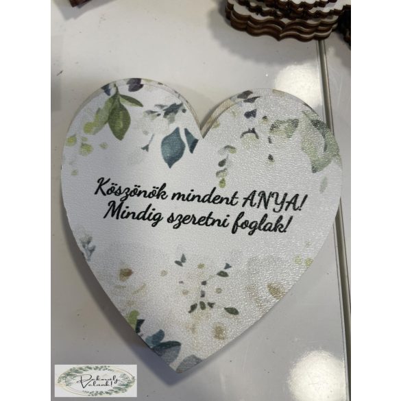 Esküvői köszöntő tábla Anyának Anya feliratos greenary stílushoz egyedi felirattal is rendelhető