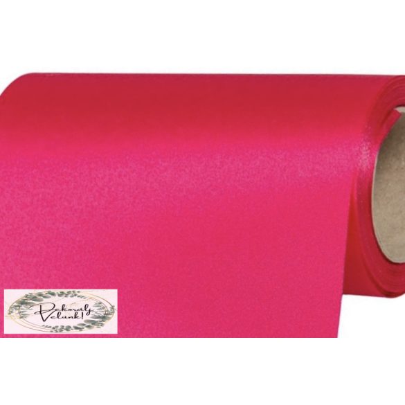 23cm*10m szatén tekercs székmasni anyag pink ciklámen