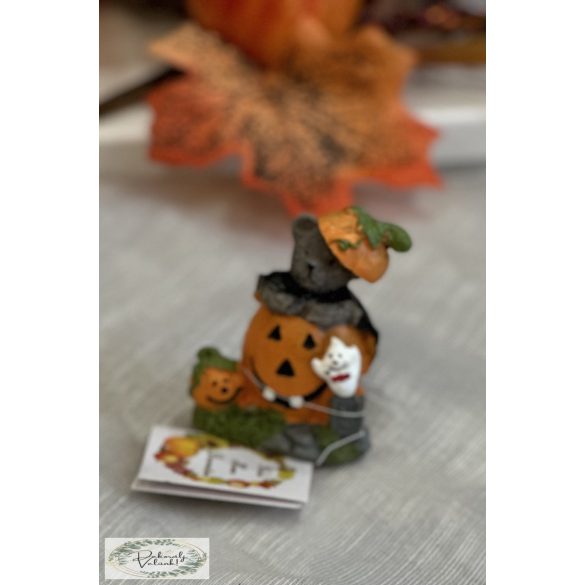 Halloween tök macival poly  6 cm 