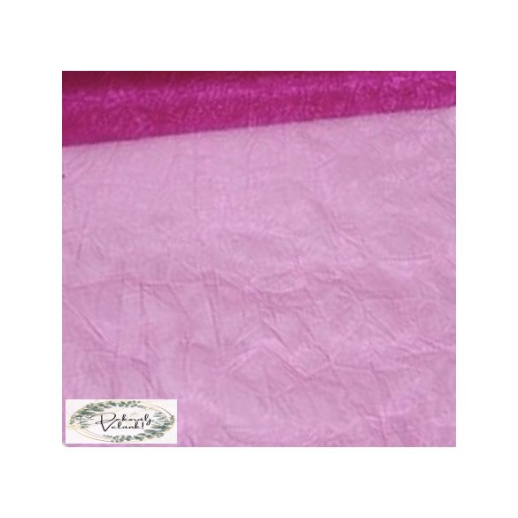 40cm x 10m gyűrt organza ciklámen pink