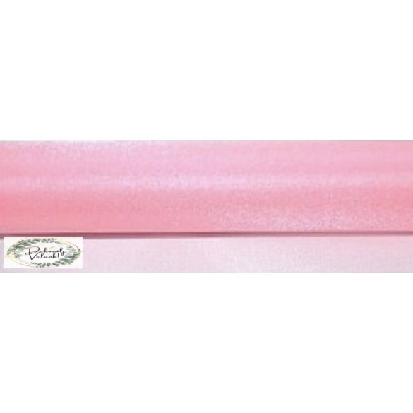 23,5 cm * 10 m organza világos rózsaszín