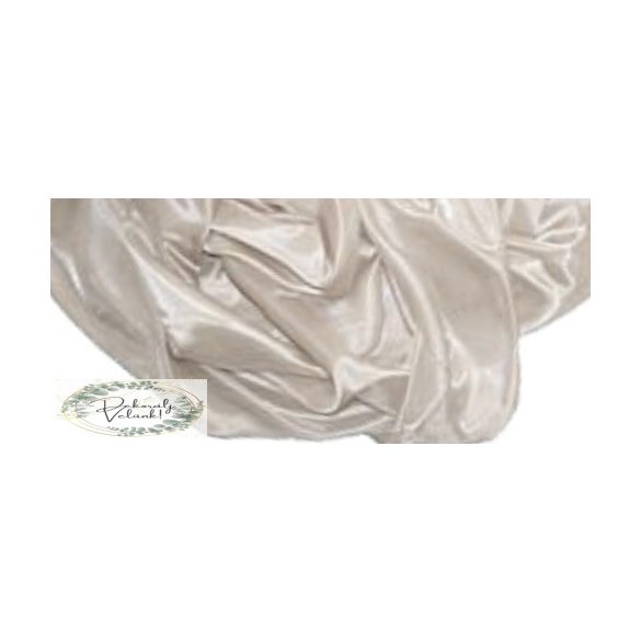 Szatén organza 142cm*10m pasztell bézs