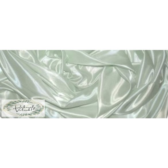 Szatén organza 47cm*10m asztali futó zsálya, világos menta