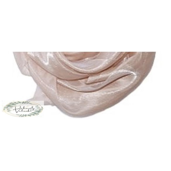 Szatén organza 47cm*10m asztali futó púder rózsaszín